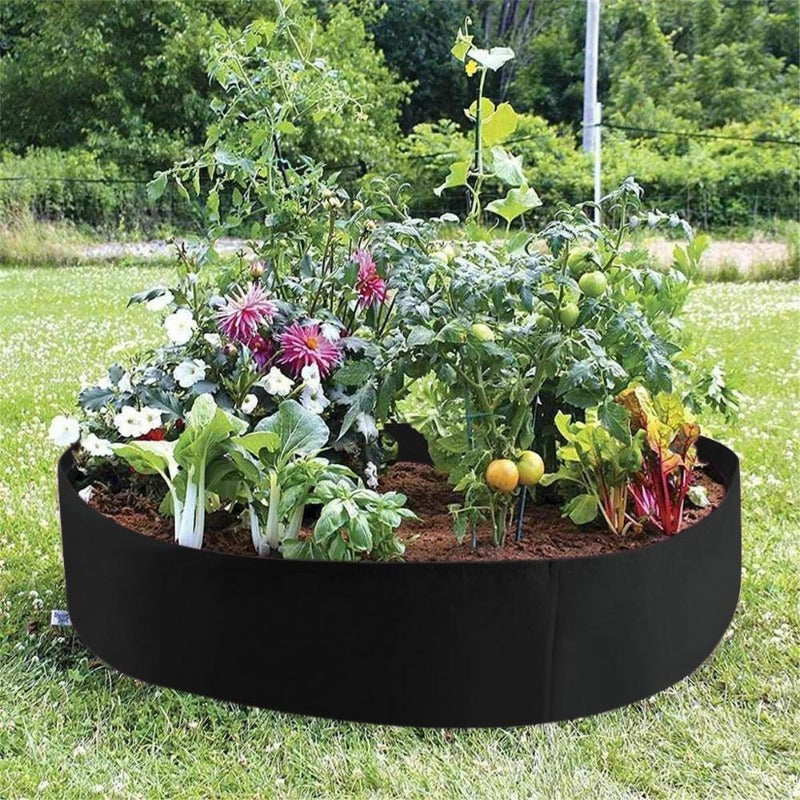 grow bags for planting Fabric Raised Garden Bed, Round Raised Planter Garden Bed Bag for Plants, Flowers, Vegetables, Size: 50 gal