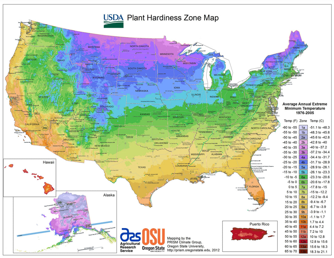 List Of USDA Zones