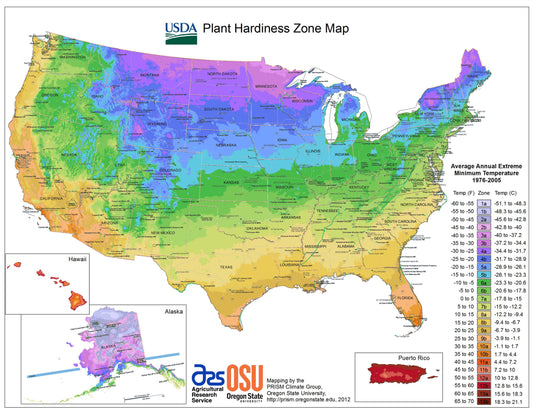 List Of USDA Zones