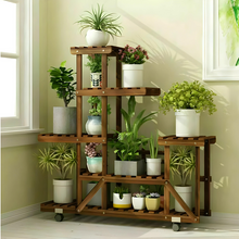 Load image into Gallery viewer, 6 tier wood plant stand - Gardening Plants And Flowers