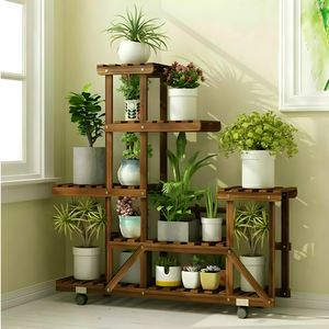 6 tier wood plant stand - Gardening Plants And Flowers