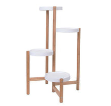 Load image into Gallery viewer, 4 Tier Bamboo Indoor Plant Stand