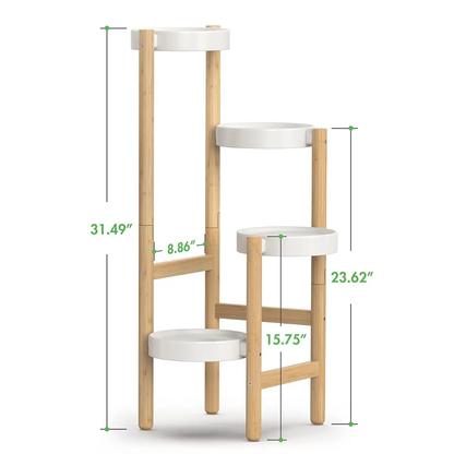 4 Tier Bamboo Indoor Plant Stand