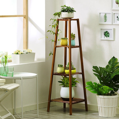 wood plant stand - Gardening Plants And Flowers