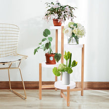 Load image into Gallery viewer, wood plant stand indoor - Gardening Plants And Flowers