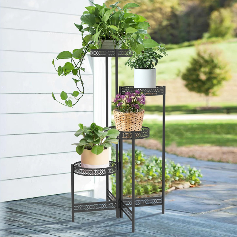 tiered plant stand metal - Gardening Plants And Flowers