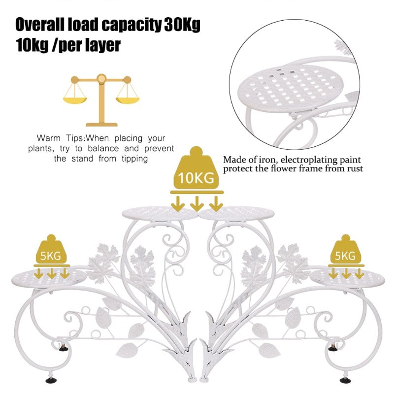 metal stand plant white - Gardening Plants And Flowers