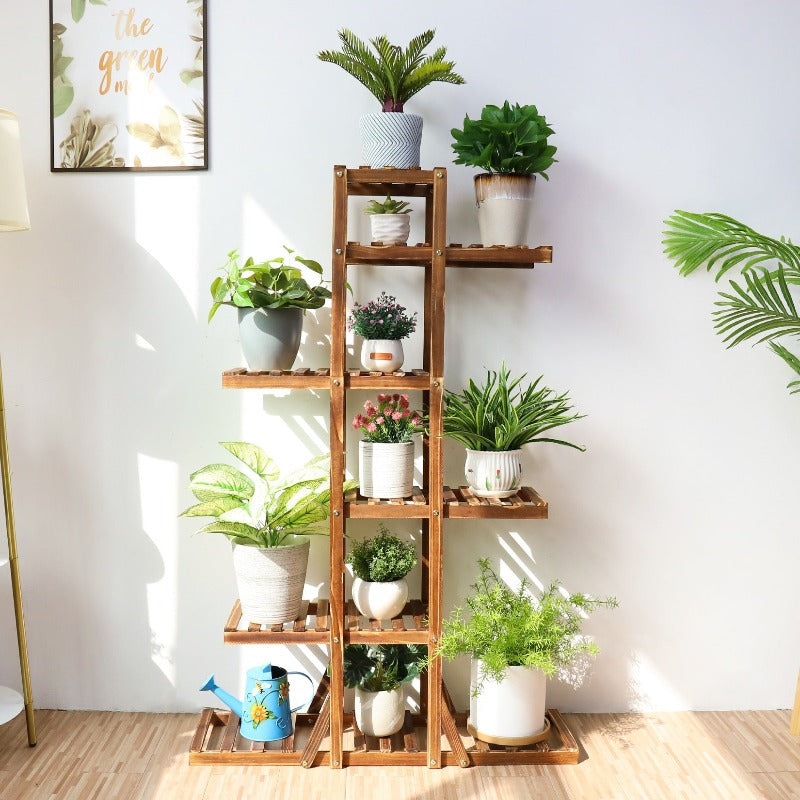 tall wooden plant stand indoor 6 Tier Wooden Plant Stand – Gardening Plants And Flowers