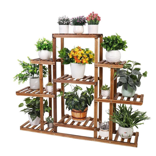 wood plant stand - Gardening Plants And Flowers