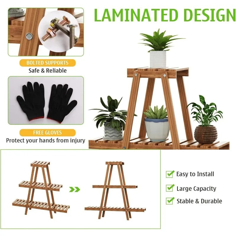 wooden plant rack - Gardening Plants And Flowers