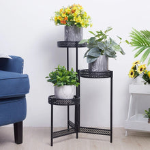 Load image into Gallery viewer, 3 tier metal plant stand - Gardening Plants And Flowers