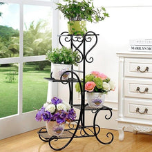 Load image into Gallery viewer, 4 tier iron plant stand - Gardening Plants And Flowers
