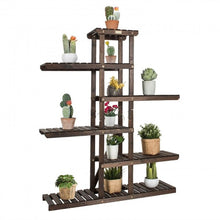 Load image into Gallery viewer, 6-tier wood plant stand -  Gardening Plants And Flowers
