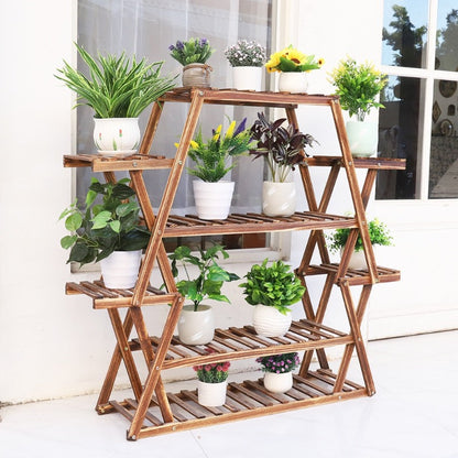 large wooden indoor plant pot 8 Tier Large Indoor Flower Pot Stand – Gardening Plants And Flowers
