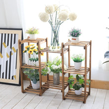 Load image into Gallery viewer, natural wood plant stand - Gardening Plants And Flowers