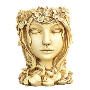 lady face planter pot - Gardening Plants And Flowers