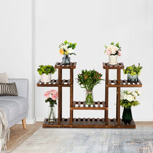 Load image into Gallery viewer, wooden plant stand indoor - Gardening Plants And Flowers