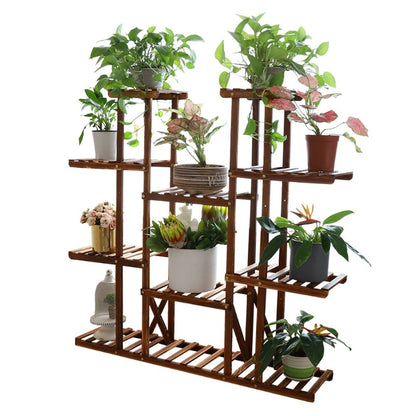 wood plant stand - Gardening Plants And Flowers