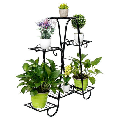 plant pot stand amazon 6 Tier Flower Pot Stand Wrought Iron Plant Holder Metal Rack Display – Gardening Plants And Flowers